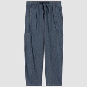 Eileen Fisher Airy Organic Cotton Twill Cargo Pants Petite Small